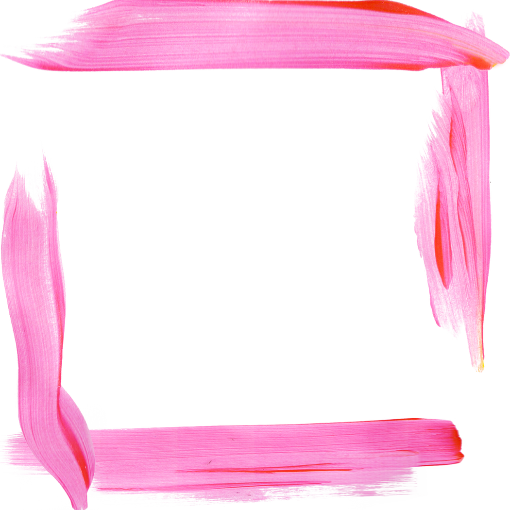 Pink Acrylic Square Frame Border